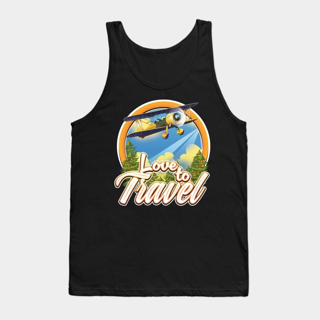 Love to Travel Tank Top by nickemporium1